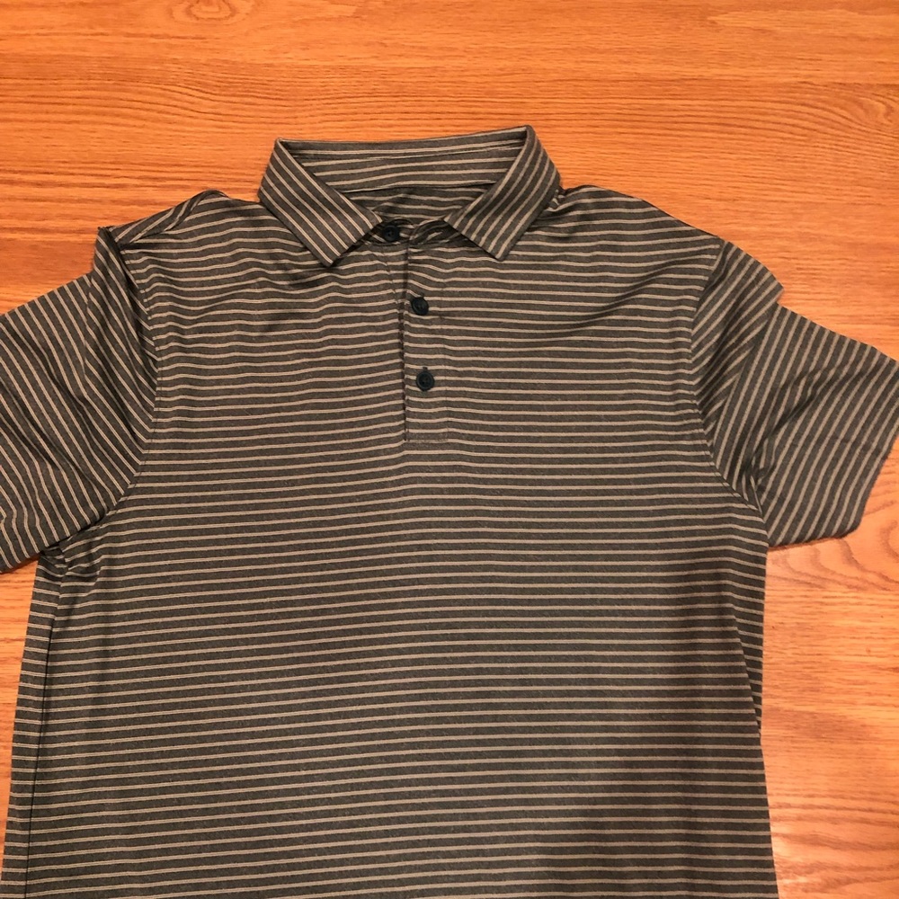 Champion green striped polo